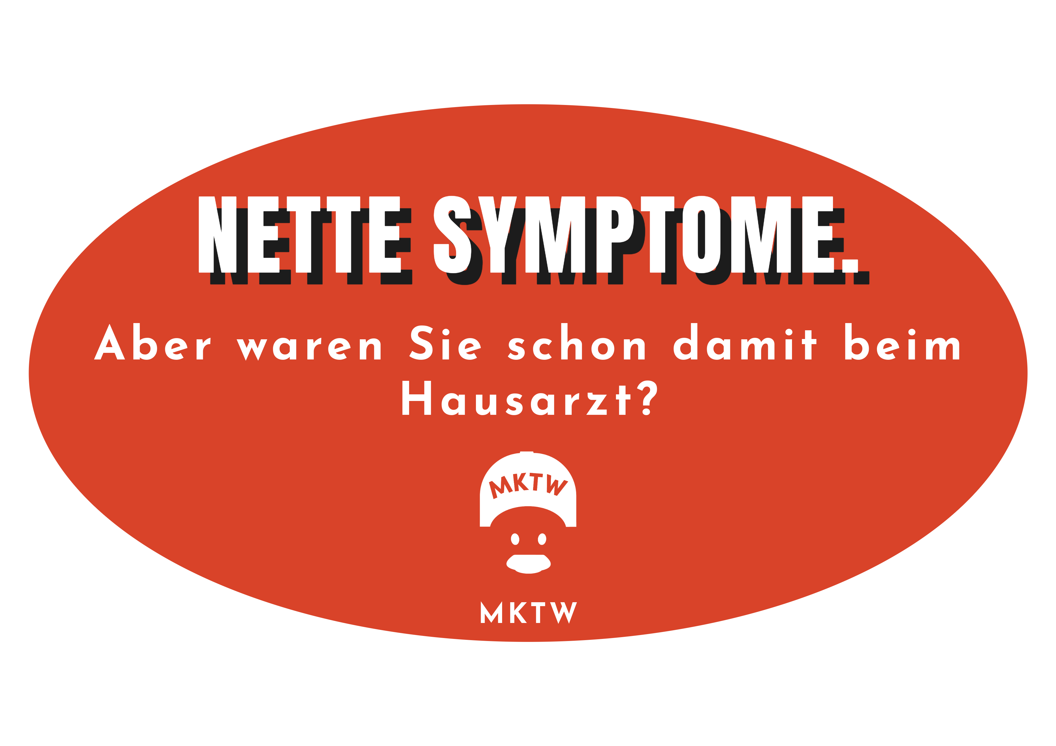 Sticker "Nette Symptome"